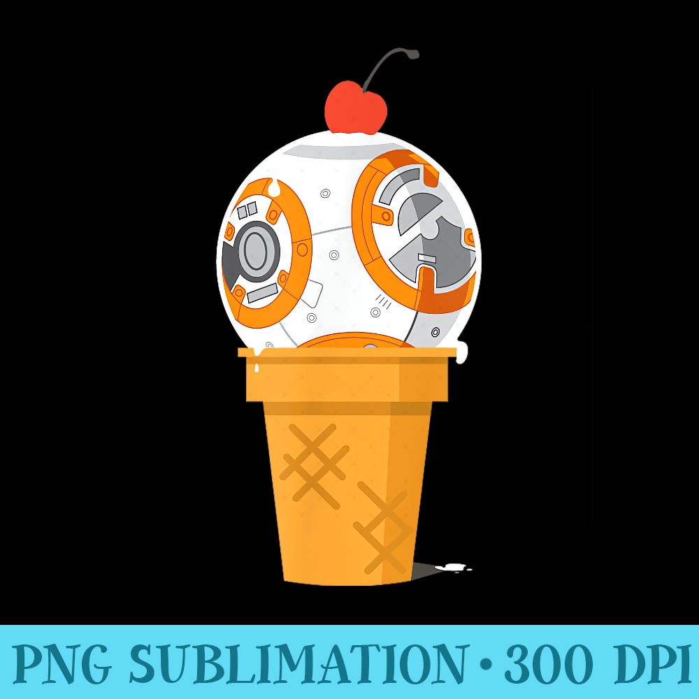 Star Wars BB8 Ice Cream - Shirt Template Transparent | Inspire Uplift