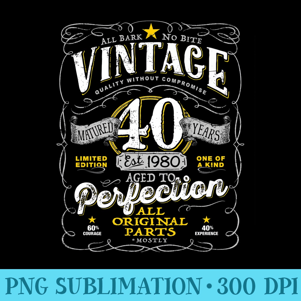 1982 Aged To Perfection Vintage 40th Birthday Hat - Cotton Twill Dad Cap For Men & Women
