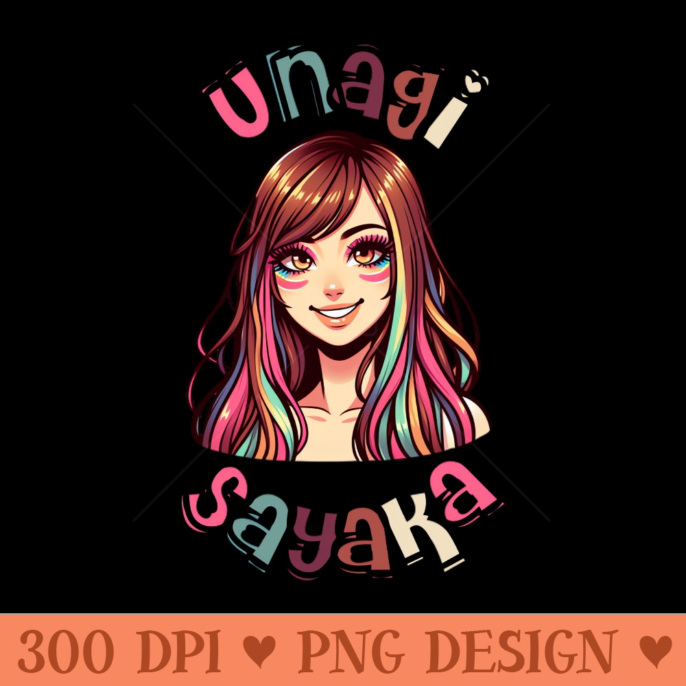 Unagi Sayaka - Sublimation artwork PNG download | Inspire Uplift