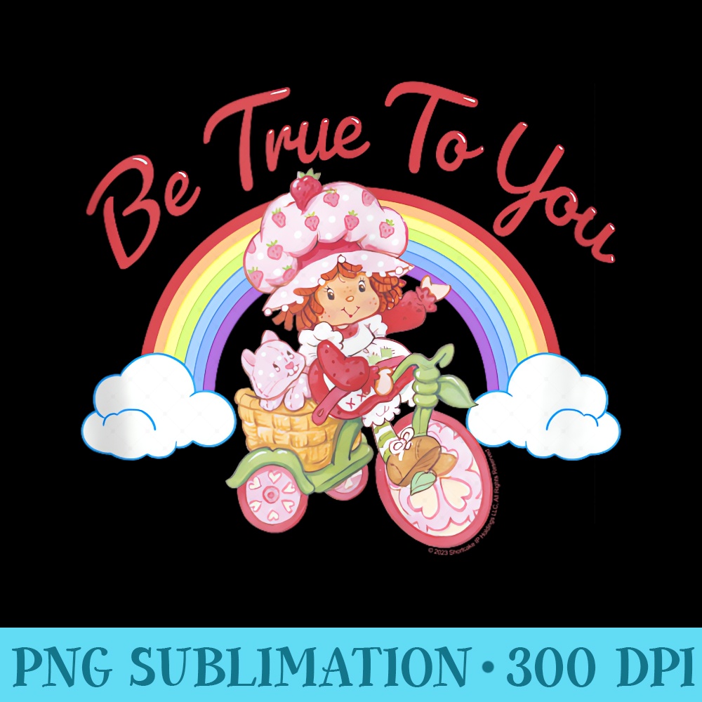Image showcasing Strawberry Shortcake Be True To You Vintage Rainbow Bike - C | Inspire ...