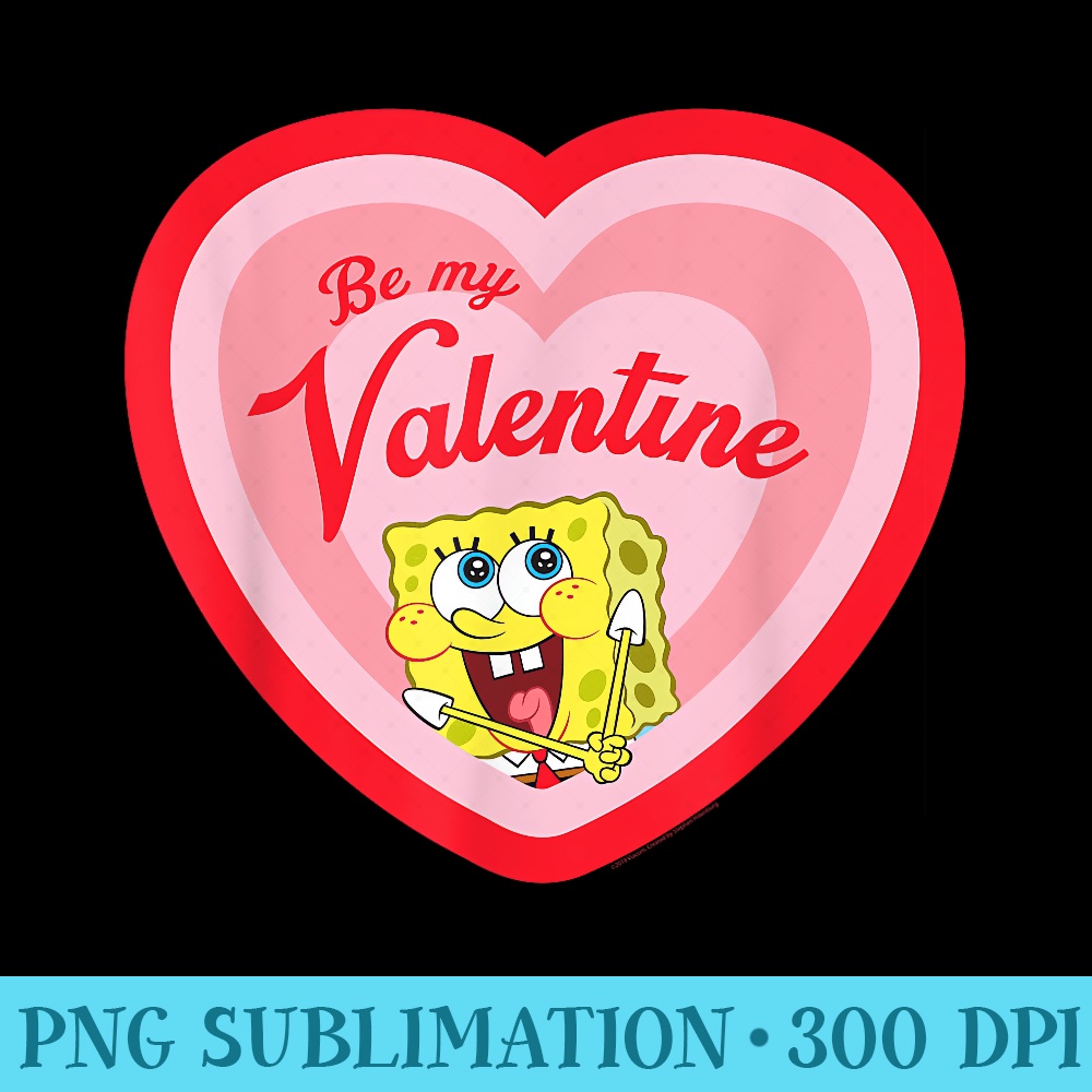 SpongeBob SquarePants SpongeBob Be my Valentine - PNG Graphi | Inspire ...