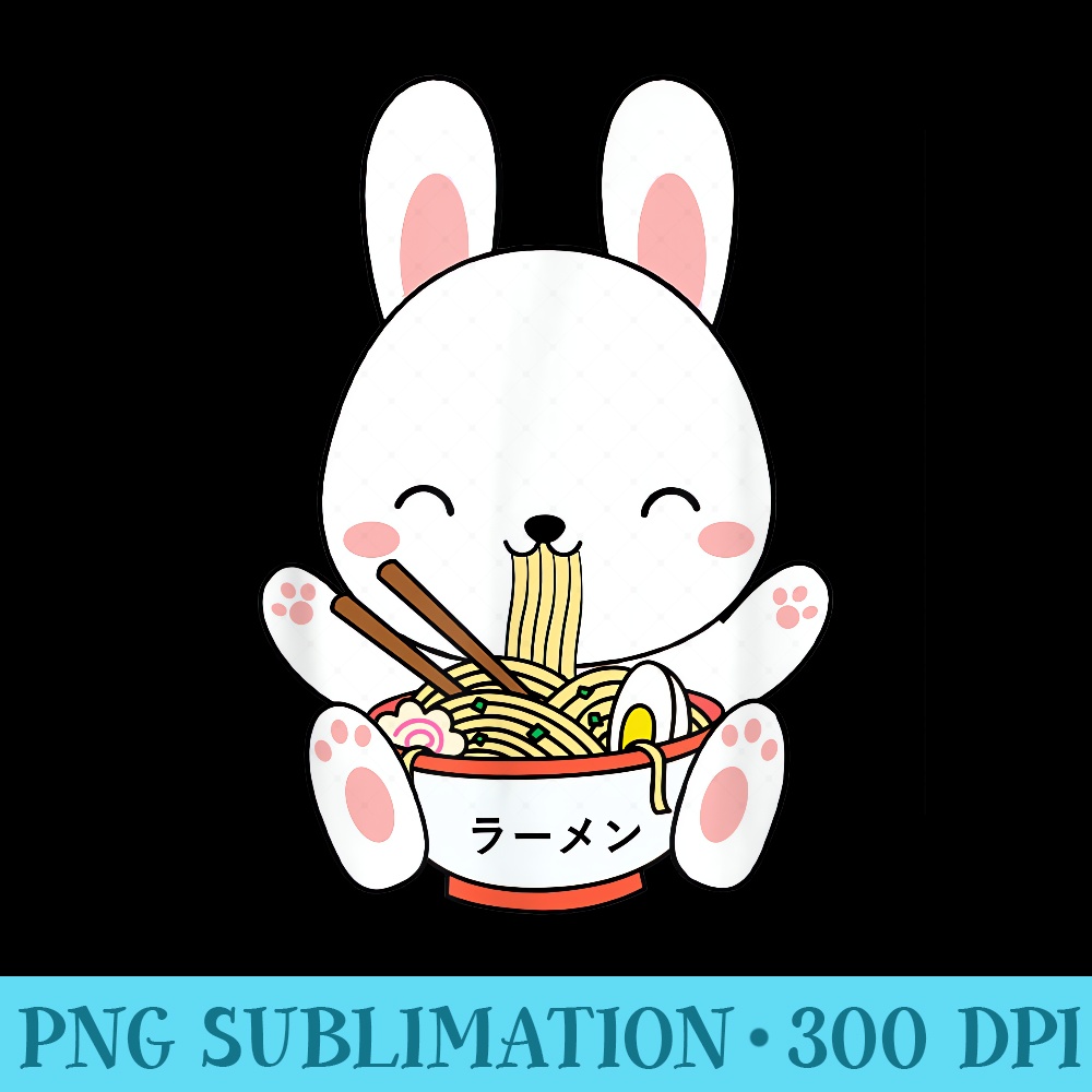 Ramen Bunny Bowl for Kawaii Ramen Noodle Soup Lover Rabbit - | Inspire ...