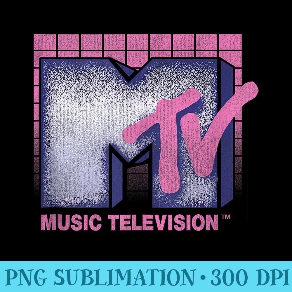 MTV Music Television 80s Grid Logo - PNG Image Download | Inspire Uplift