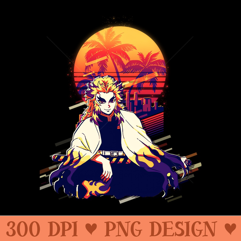 Kyojuro Rengoku - Sublimation designs PNG | Inspire Uplift