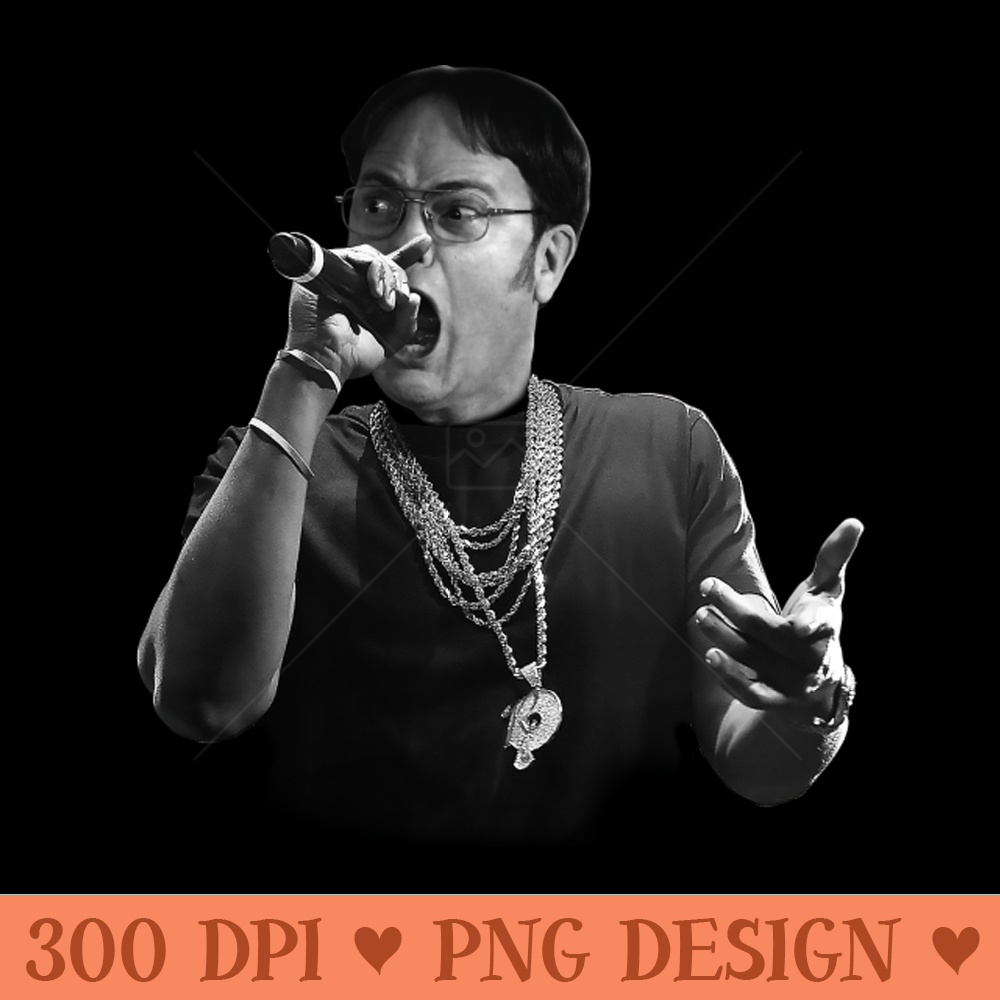 Dwight Schrute Hip Hop - Printable PNG Images | Inspire Uplift