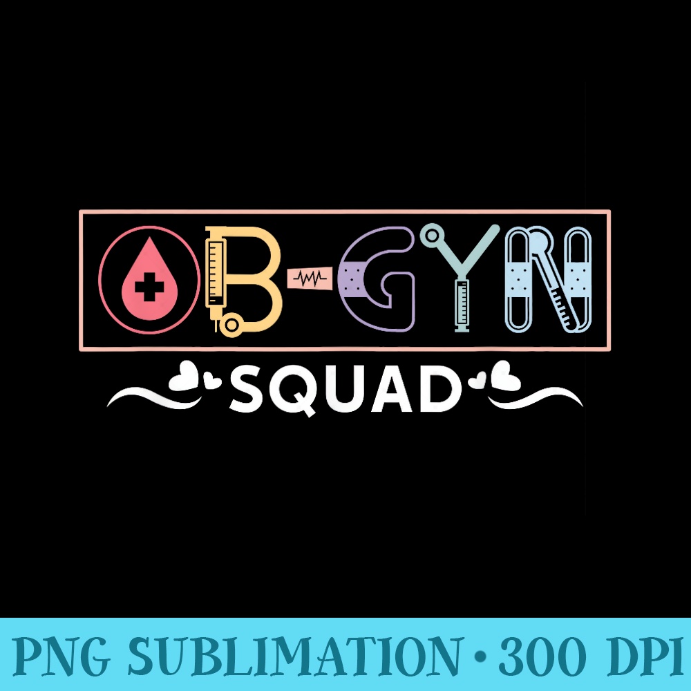 Retro OBGYN Squad Obstetrician Gynecologist Nurse OB GYN - H | Inspire ...