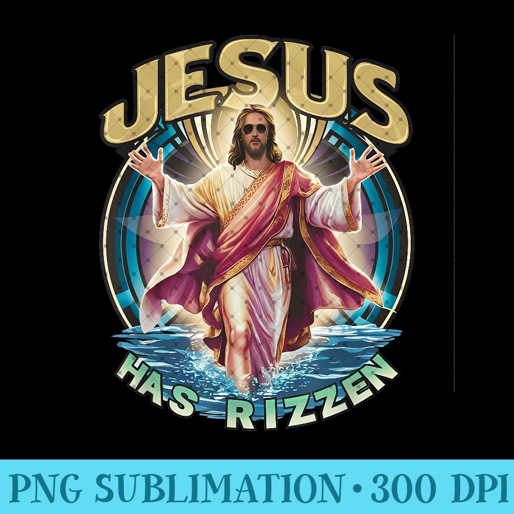 Jesus Has Rizzen Easter Sunday wear Design Funny fun tee - R - Inspire ...