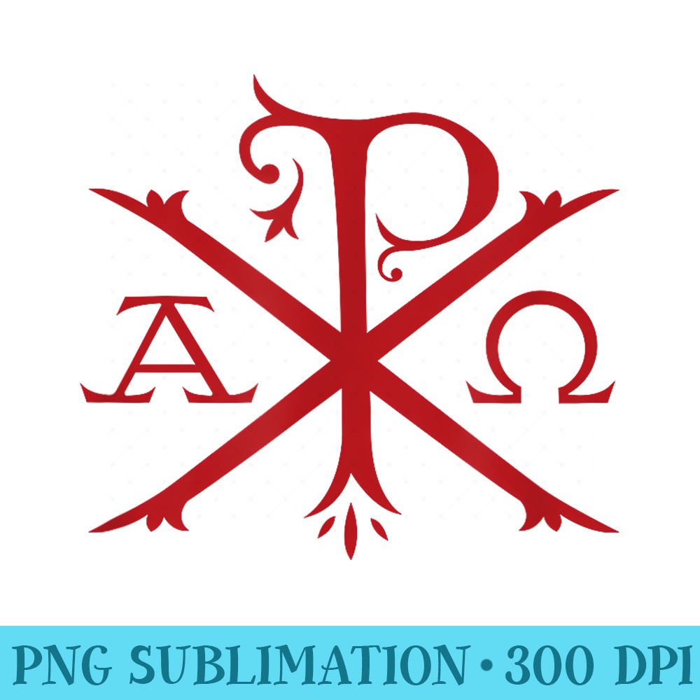 Chi Rho and Alpha Omega Early Christian Symbol - PNG Image G | Inspire ...