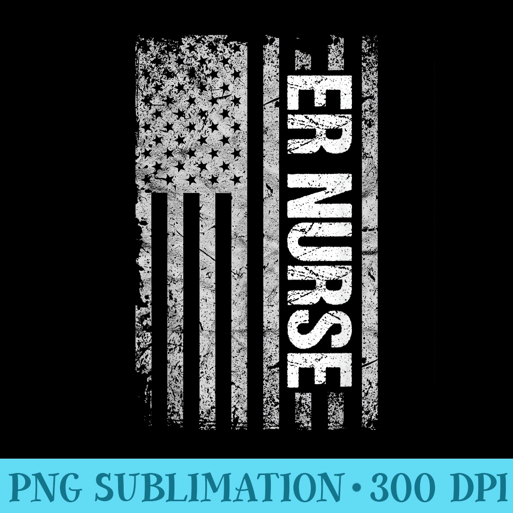 Classic Distressed Flag for Emergency Room ER Nurses - High | Inspire ...