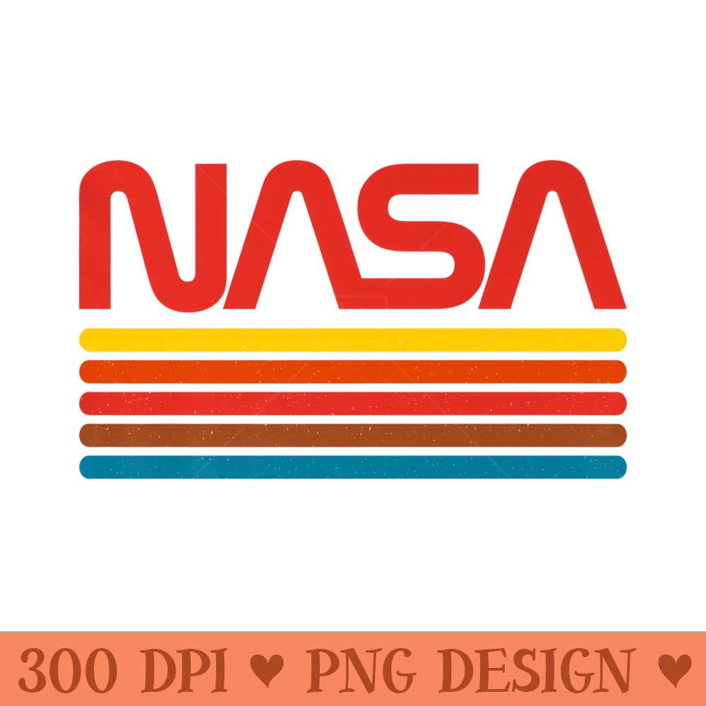 60s 70s Vintage Retro NASA Worm Logo Vintage NASA Logo Premi | Inspire ...