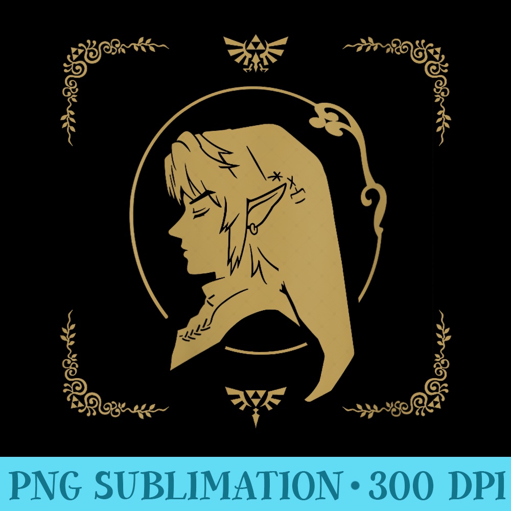 Legend Of Zelda Link Side Profile Portrait - Download PNG Fi | Inspire ...