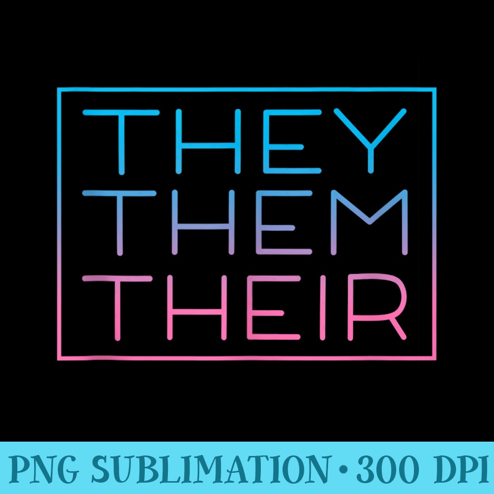 They Them Their Pronouns Trans Nonbinary LGBTQ Gender Fluid | Inspire ...