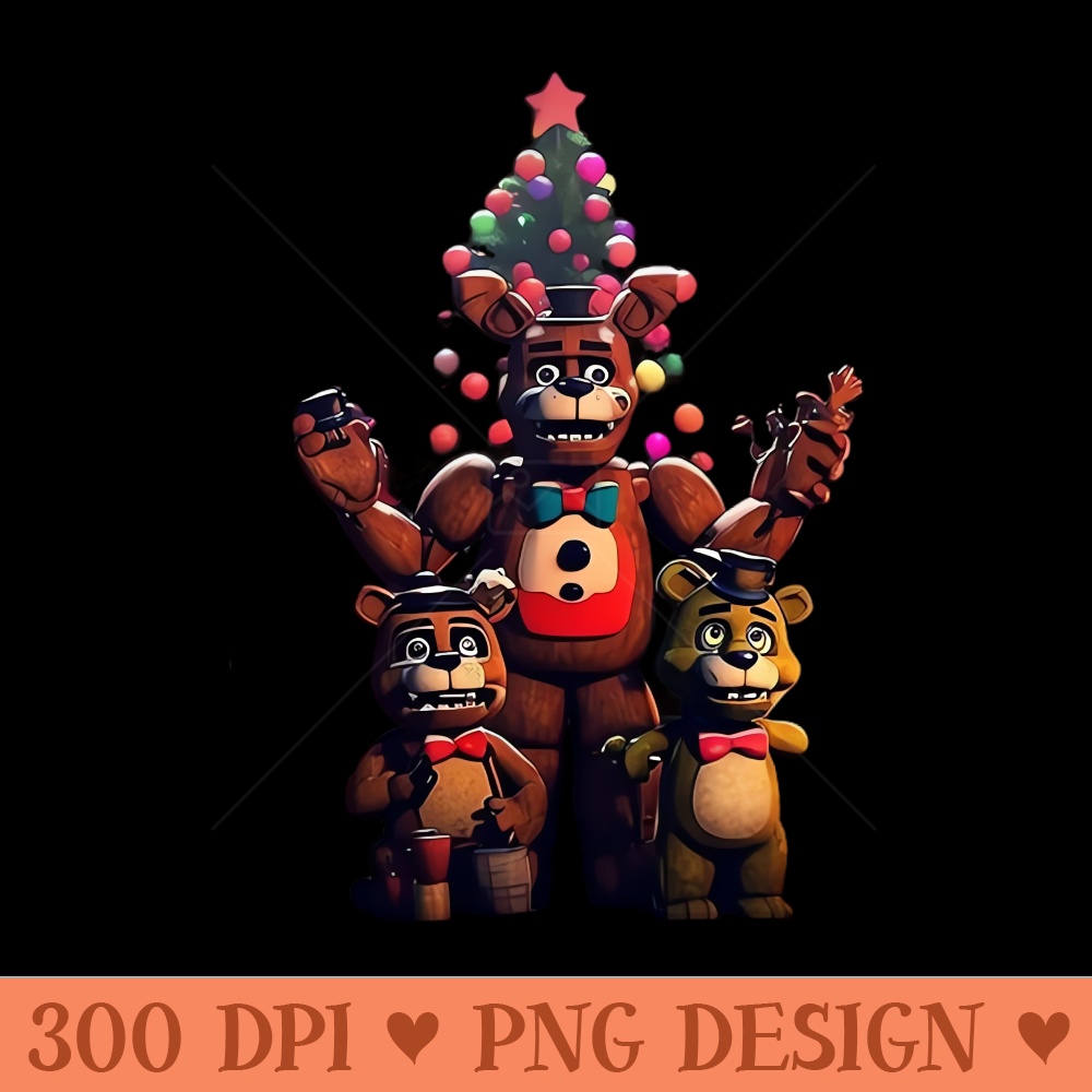 Five Nights At Freddys Christmas - Download PNG Files | Inspire Uplift