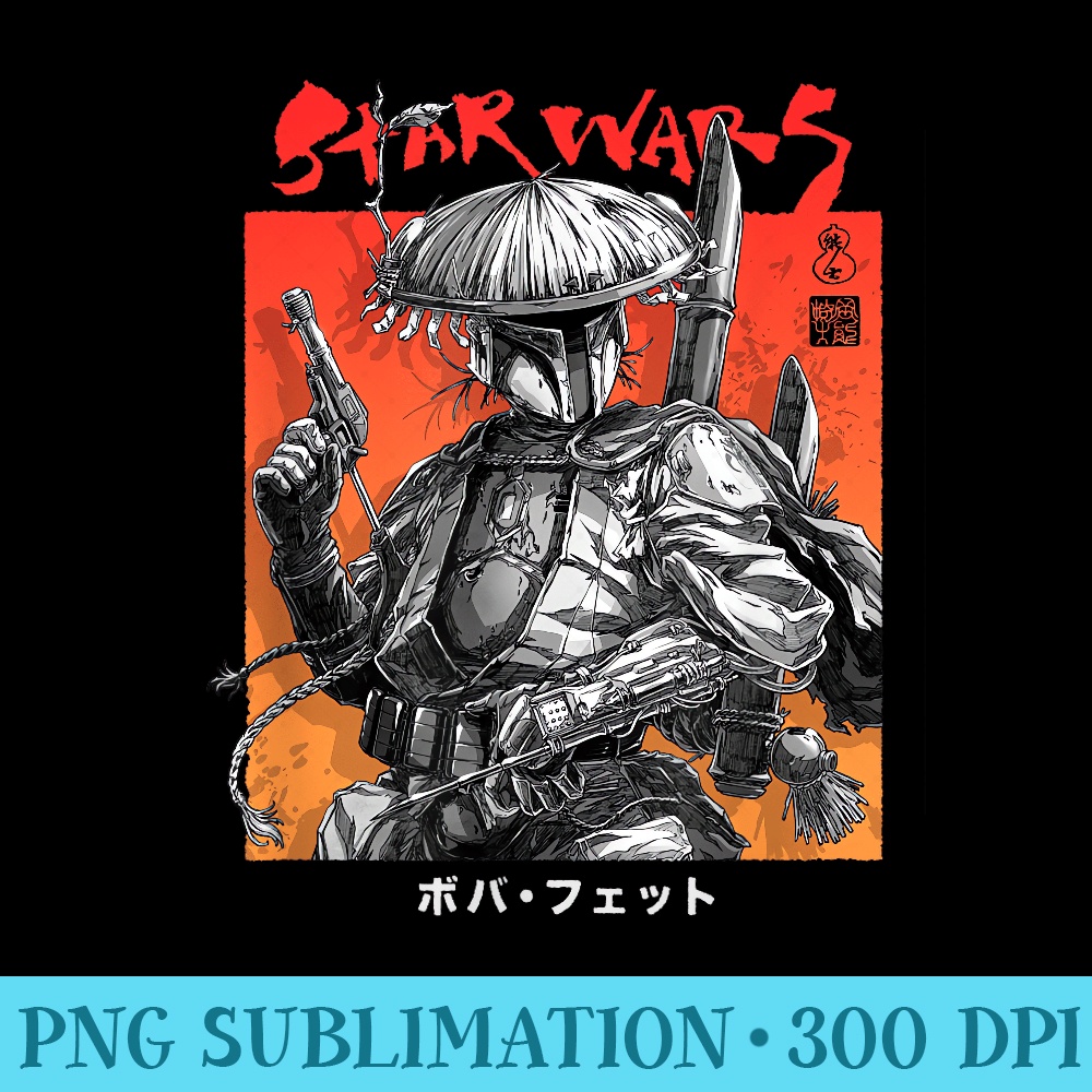 Star Wars Visions Boba Fett Samurai Poster PNG Picture Dow Inspire star-wars-visions-boba-fett-samurai-poster-png-picture-dow-inspire