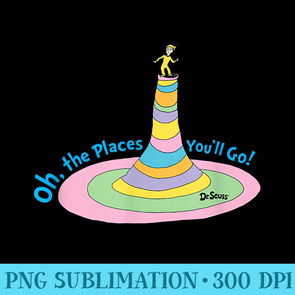 Dr. Seuss Oh The Places Youll Go Balancing Act T - PNG Desig - Inspire ...
