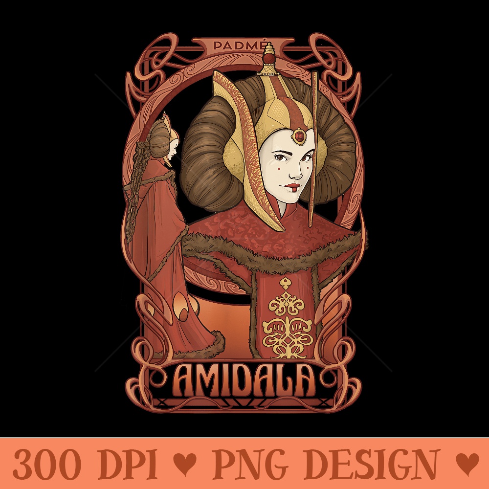 Star Wars Padme Amidala Queen Portrait - Printable PNG Image | Inspire ...