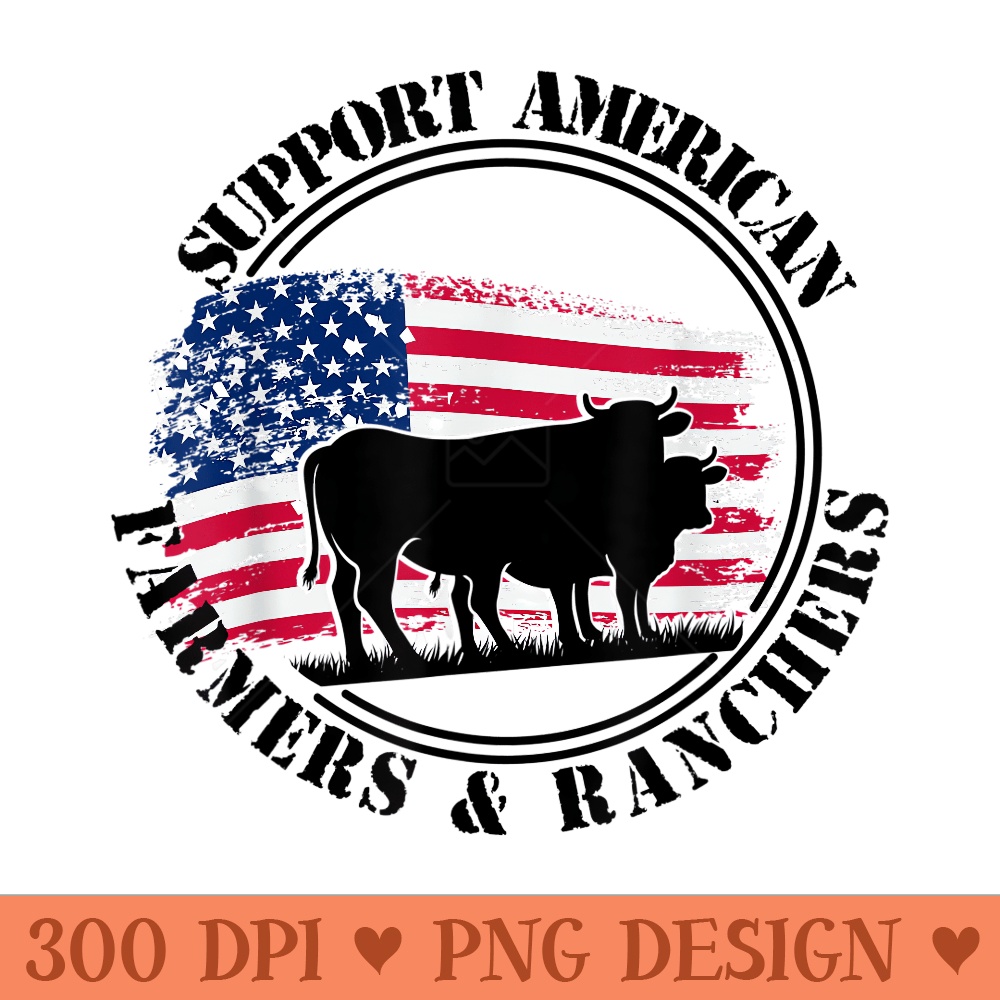 American Flag Patriotic Support American Farmers Ranchers - | Inspire ...