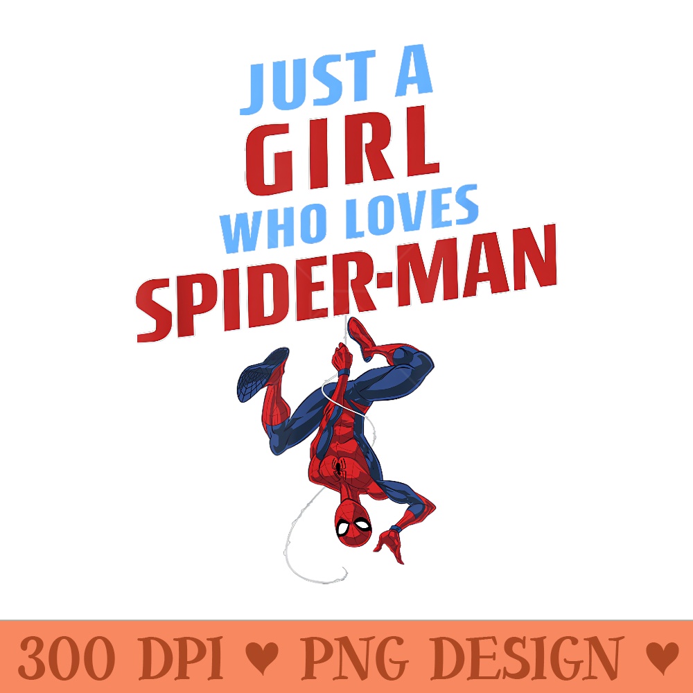 Marvel Spiderman Classic Just A Girl Who Loves Spiderman P Inspire