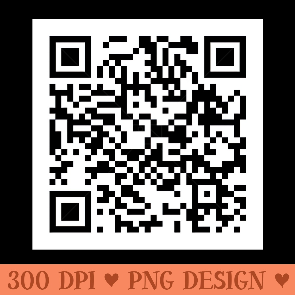 Rick Roll QR Code - PNG download for graphic design | Inspire Uplift
