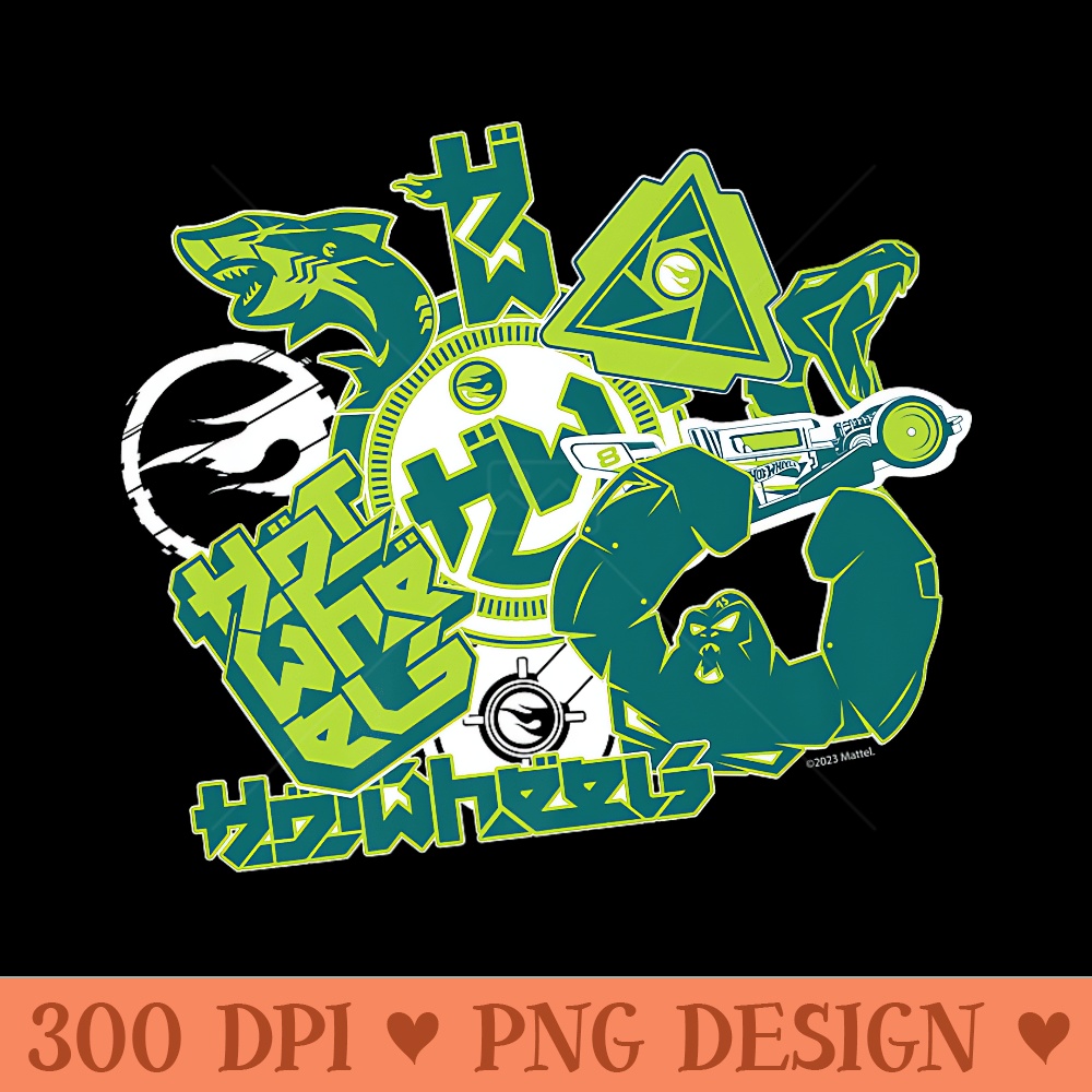 Hot Wheels Pattern Stickers Premium - Printable PNG Graphics | Inspire ...