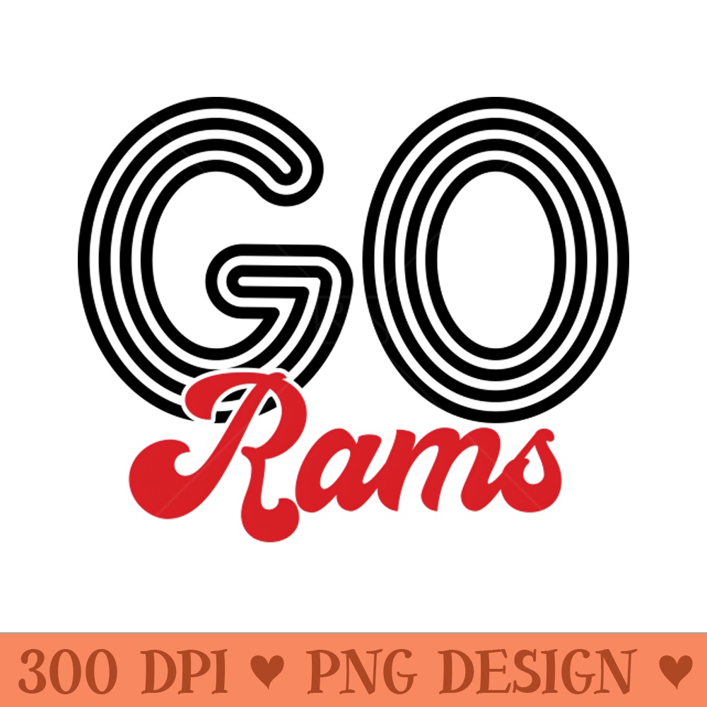 Go Rams - PNG download with transparent background | Inspire Uplift