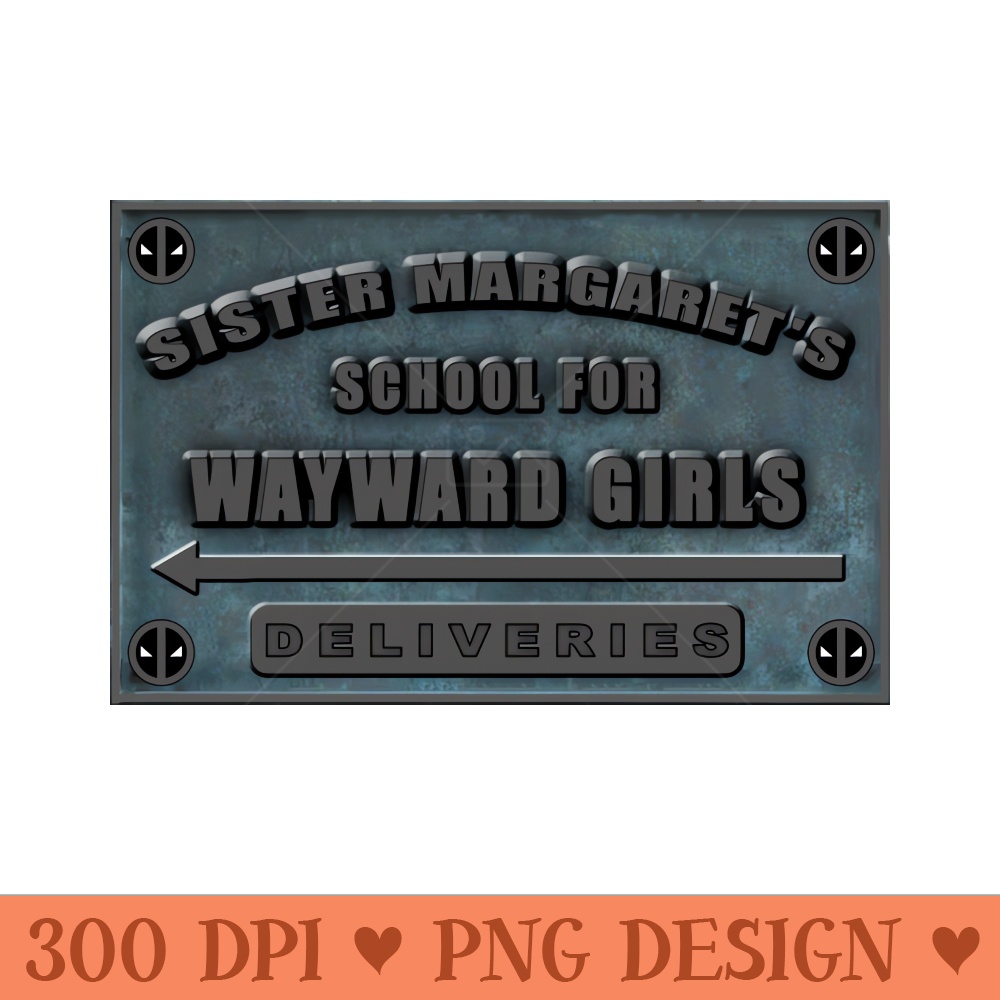 Movie Prop Replica Plaque: "Sister Margaret's School For Wayward Girls" Wall Sign - View #6