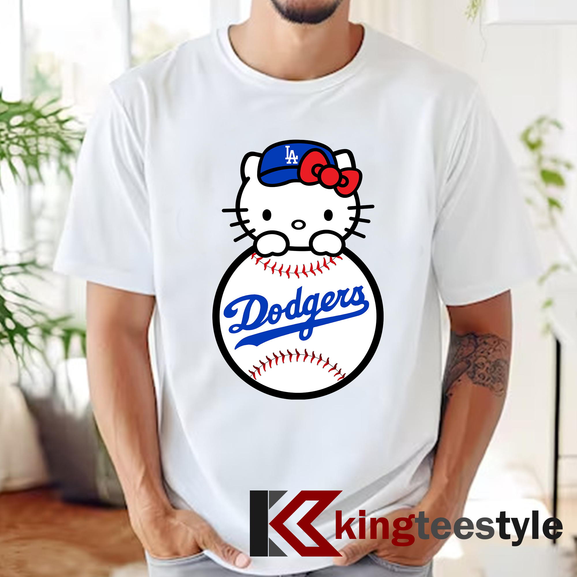 Hello Kitty Dodgers T-Shirt | Inspire Uplift