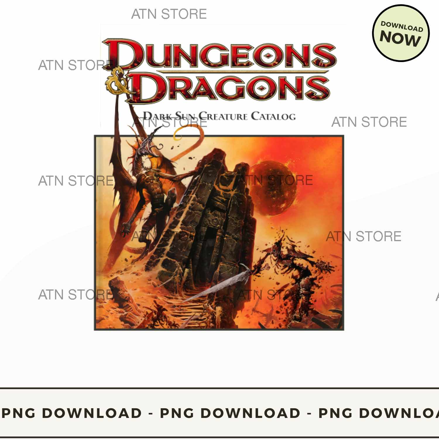 DND4TH2001WT Campaign Dark Sun Creature Catalog PNG Inst Inspire