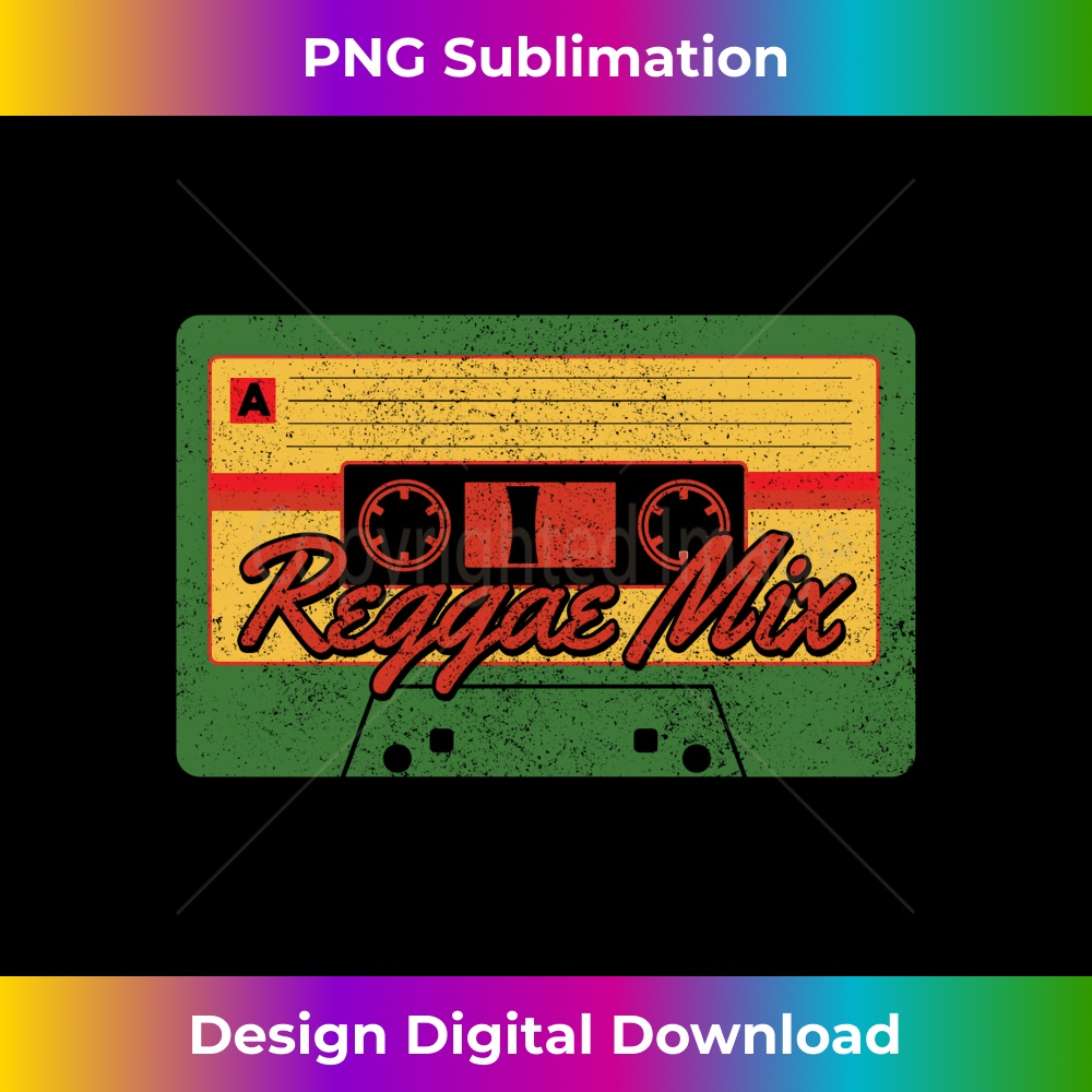 Reggae Mix - Retro Cassette Reggaeton Rastafari Rasta Gift L | Inspire ...