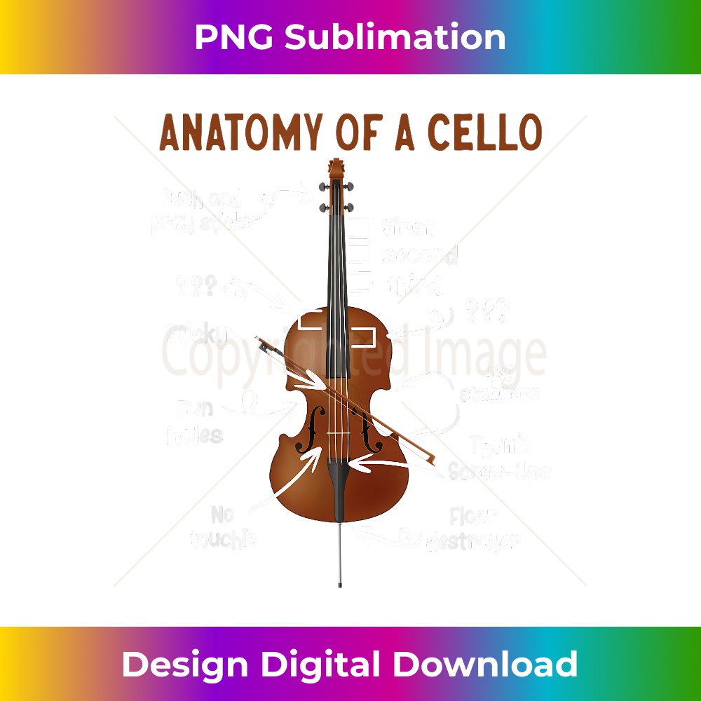 Anatomy Of A Cello Cellist Cello Lover Cello Player - Sleek | Inspire ...