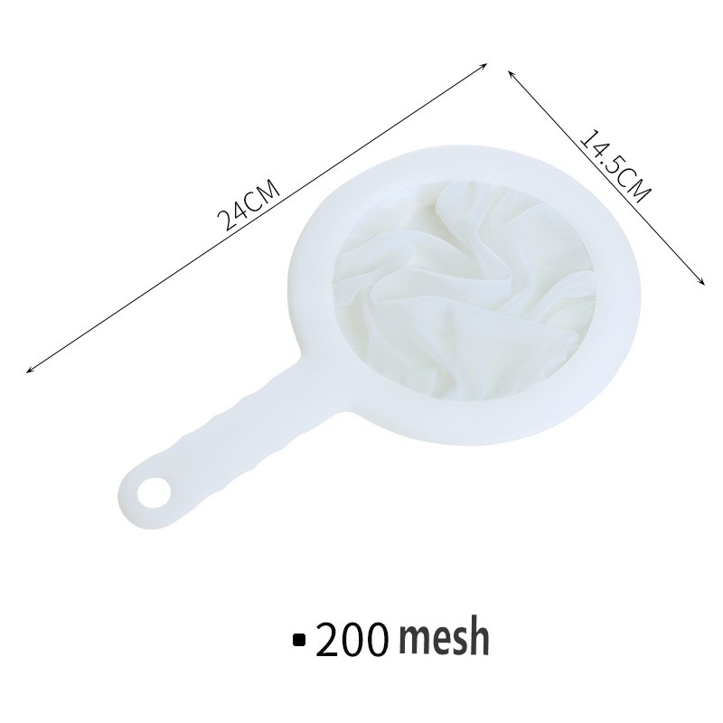 100/200/400 Mesh Washable Nylon Ultra Fine Filter Mesh Strainer Spoon Sieve Soy Milk Juice Coffee Tea Filter Kitchen