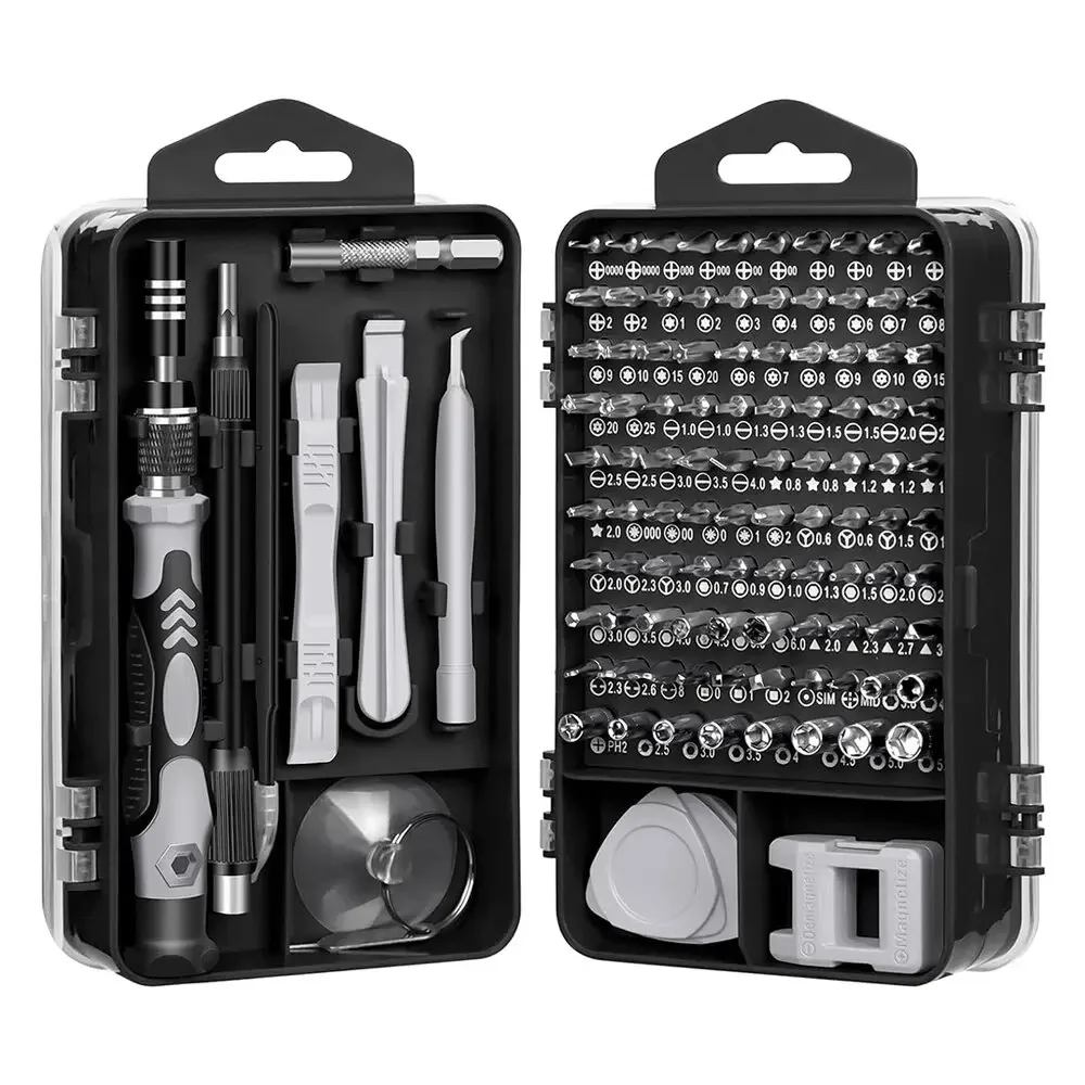 Electronics Screwdriver Set, 115 in 1 Nut Driver with Magnetic Tips for Precision Laptop & Phone Repair