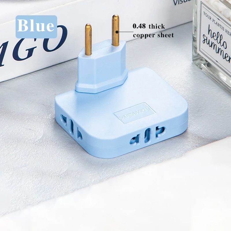 Power Strip Multiprise , Extension Socket with Rotating Adapter, European Electrical Outlet Splitter