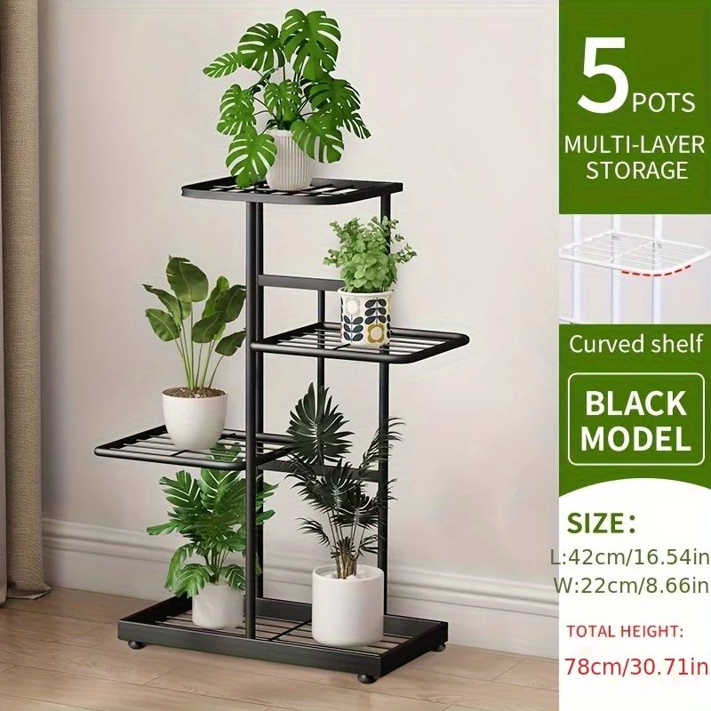 5-Tier Iron Plant Stand  Flowerpot Organizer | Inspire Uplift