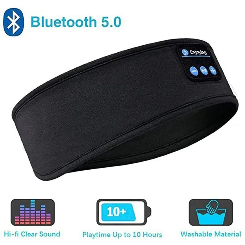 Fone Bluetooth Earphones Sports Sleeping Headband, Wireless Music Eye Mask & Elastic Headphones for Sleep, Yoga & Travel