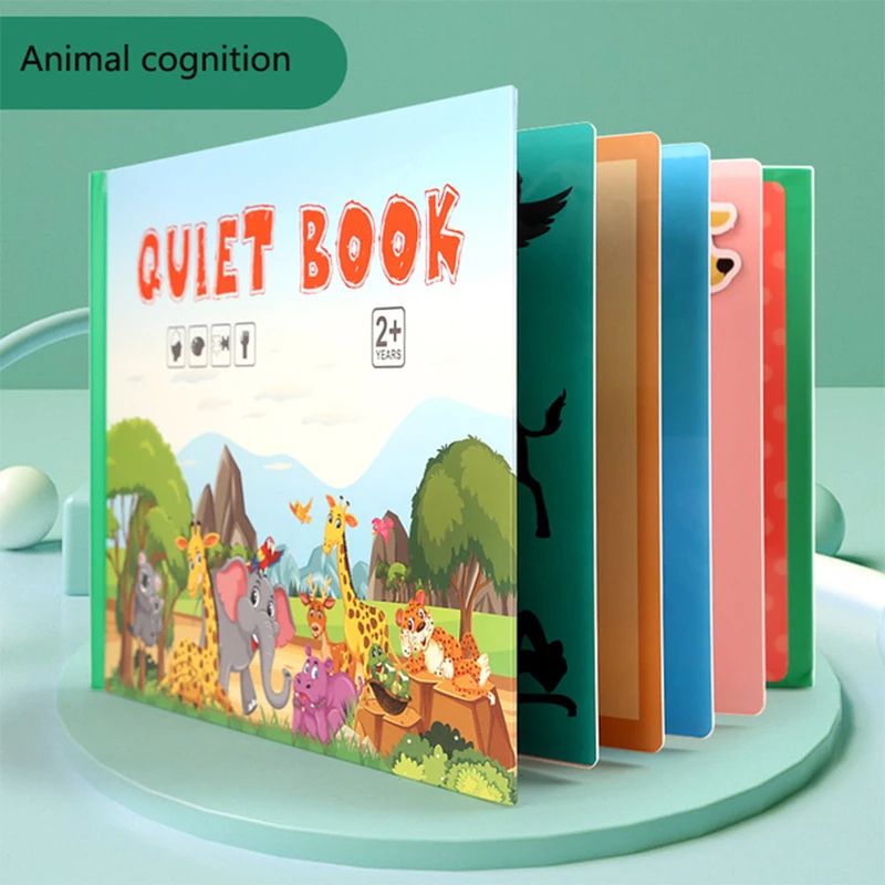Montessori Baby Busy Book, My First Quiet Book for Toddlers | Early Learning & Matching Game Toy for Kids