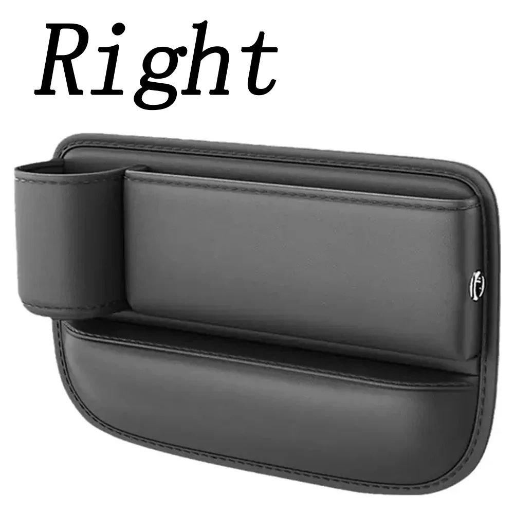 Multifunction Car Seat Gap Filler, Leak proof Storage Bag & Cup Holder in PU Leather Seat Slot Organizer Box
