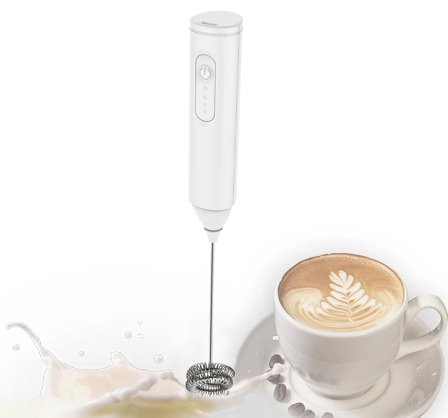 USB Rechargeable MINI Milk Frother Electric Foam Maker, Coffee Whisk, Mixer Egg Beater for Lattes, Hot Chocolate
