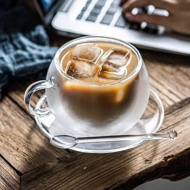 Double Wall Glass Coffee Cup 150/300ml Gift | Inspire Uplift