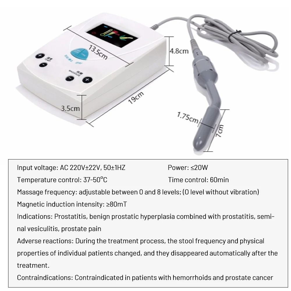 prostate vibration therapy Prostate Treatment Machine LED Red Light Therapy Vibration Hot Compress  Massage main image 1