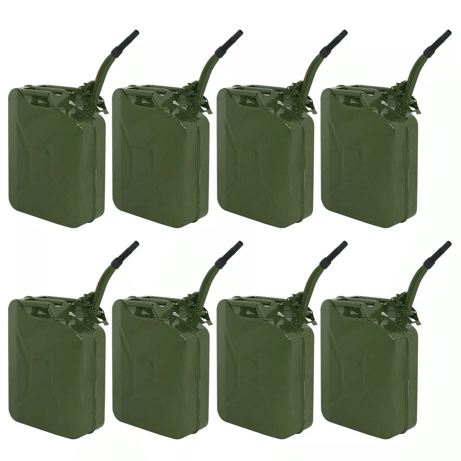 Jerry Can, Gallon Steel Backup Gasoline Tank Military Green Fuel Storage for Emergency Use