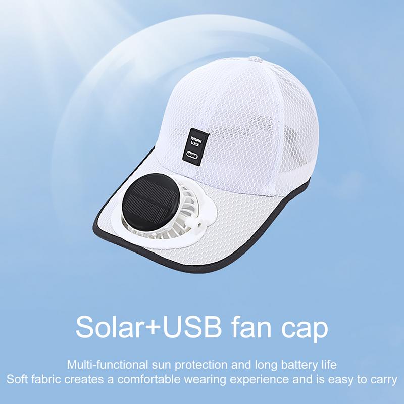 Solar Fan Hat for Outdoor Sun Protection | Inspire Uplift