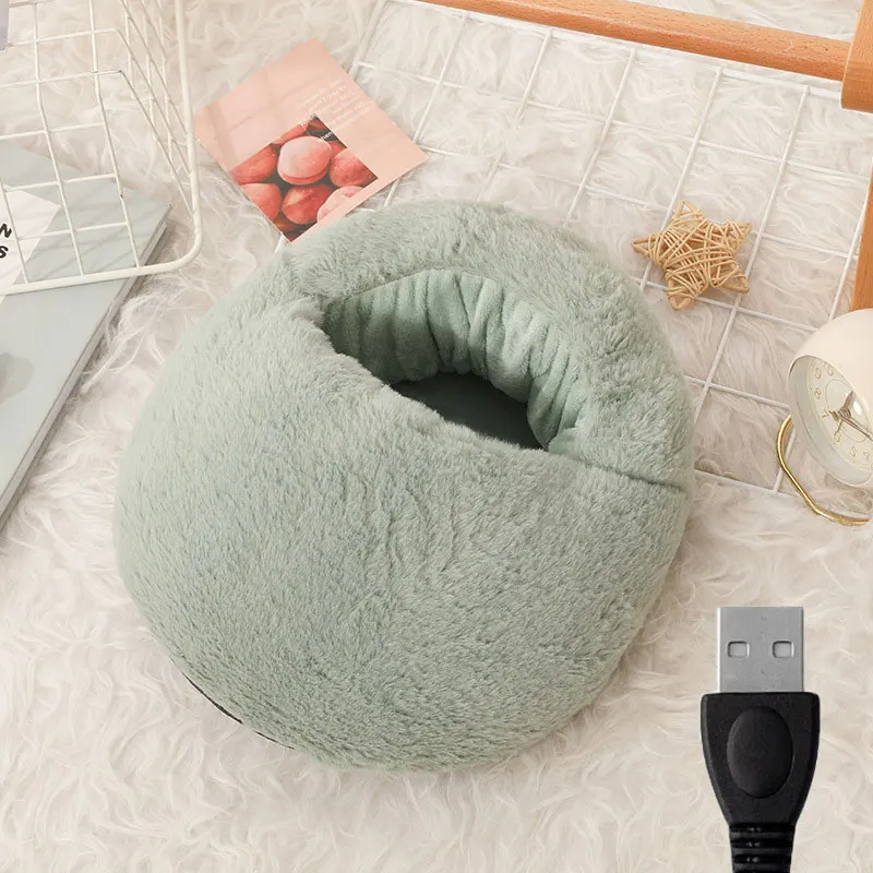 Soft Velvet Heater Pad, Washable Winter Warm Foot Warmer, Constant Temperature Heating for Bedroom Home Use