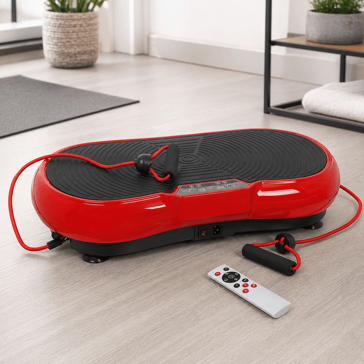 Crazy Fit Vibration Platform Machine Full Body Fitness Massager with Bluetooth, Slimming Exercise Equipment for Home Gym