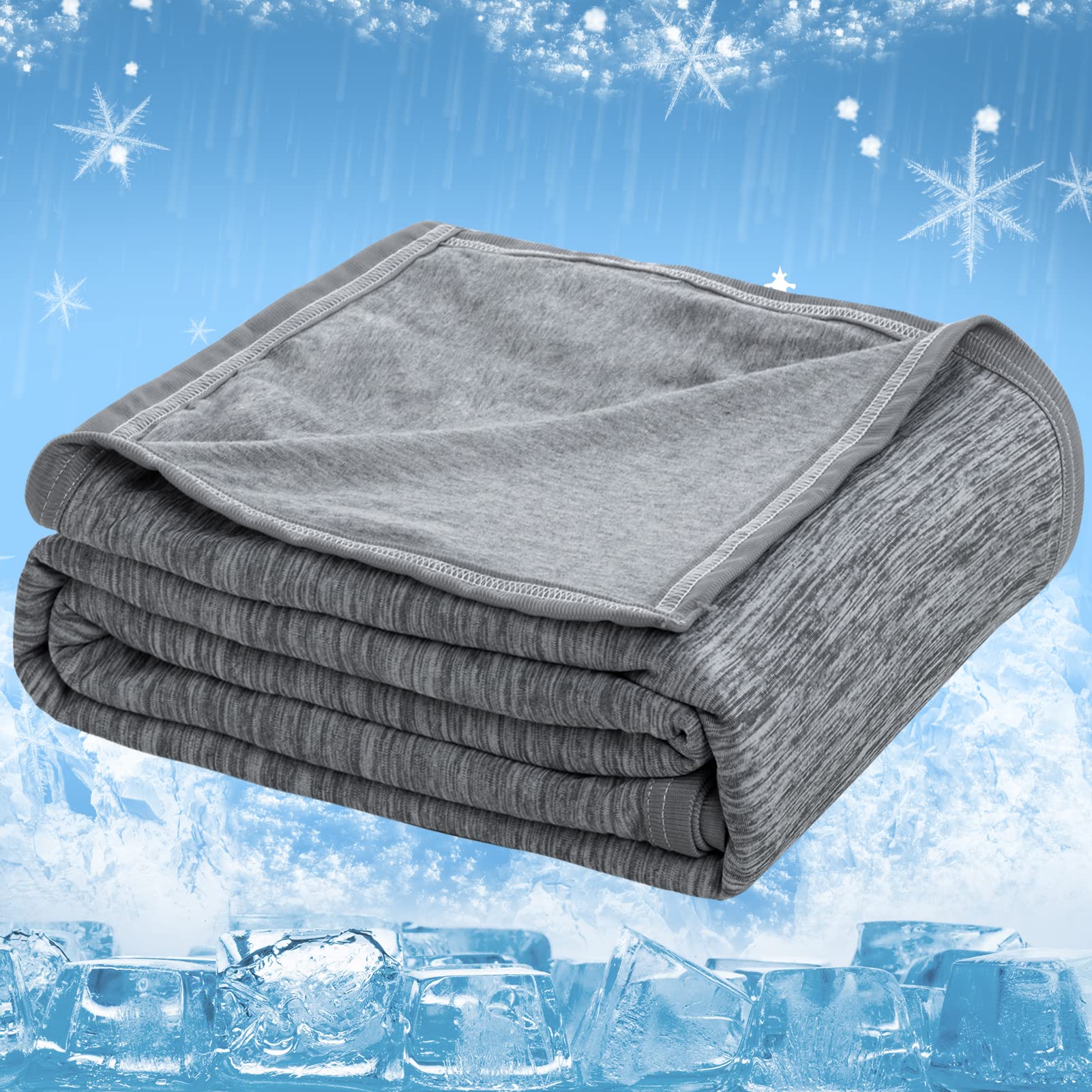 Cooling Duvet Summer Cooling Blanket Breathable Lightweight Self Cooling Cotton Blanket