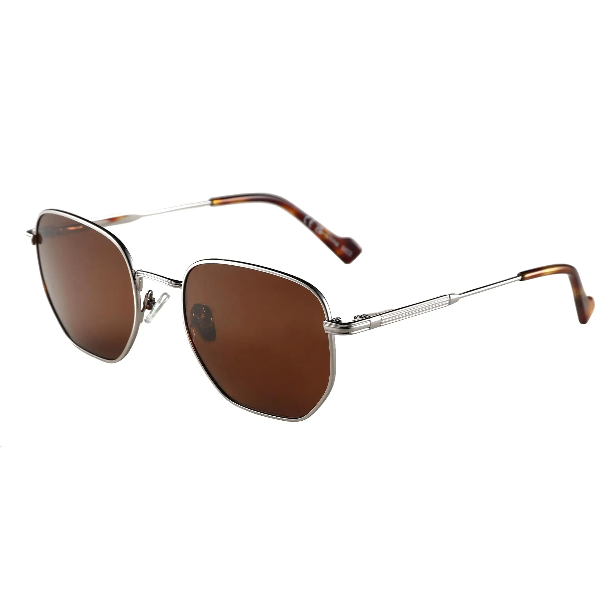 Hexagon Polarized Sunglasses for Men & Women UV Protection Retro Metal Shades
