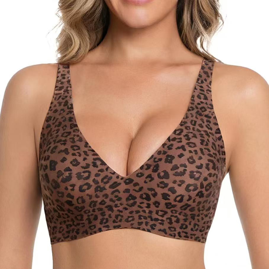 Lift Deep V Wireless Jelly Bra Seamless Push Up Comfort Bralette