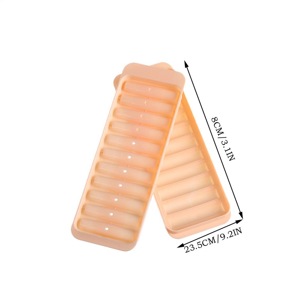 Ice Cube Tray With Lid Long Ice Stick Mold Reusable Bar Ice Maker for Drinks Juice Wine