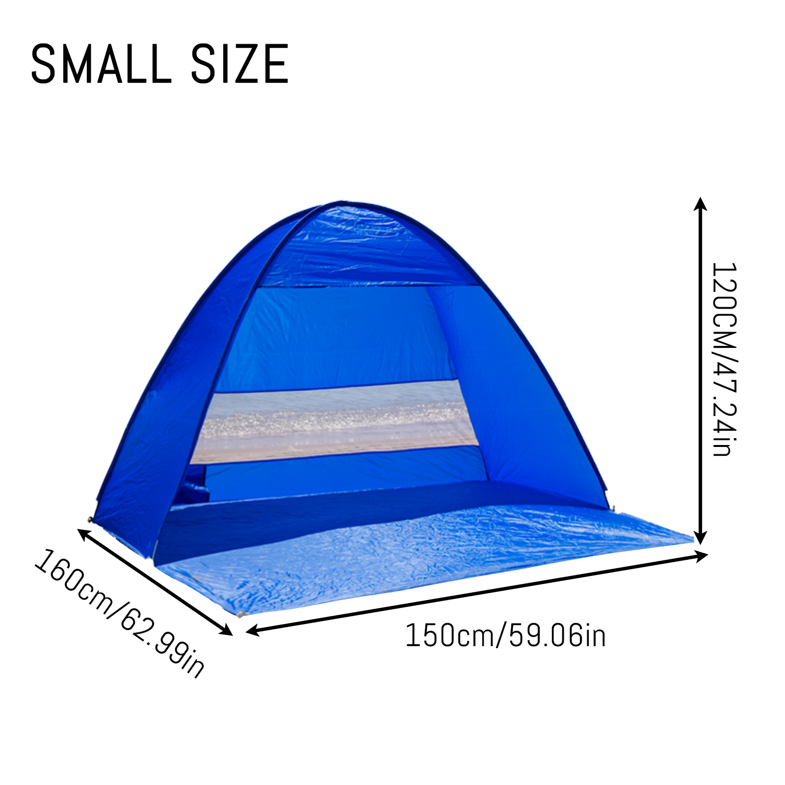 Pop Up Beach Tent Portable Camping Tent Foldable Sun Shelter Compact Travel Carry Bag