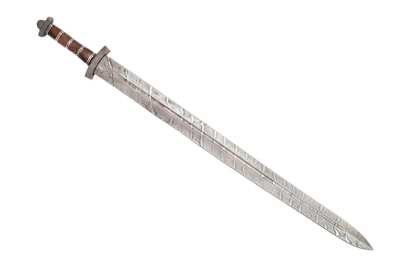 Custom Handmade Damascus Sword 37
